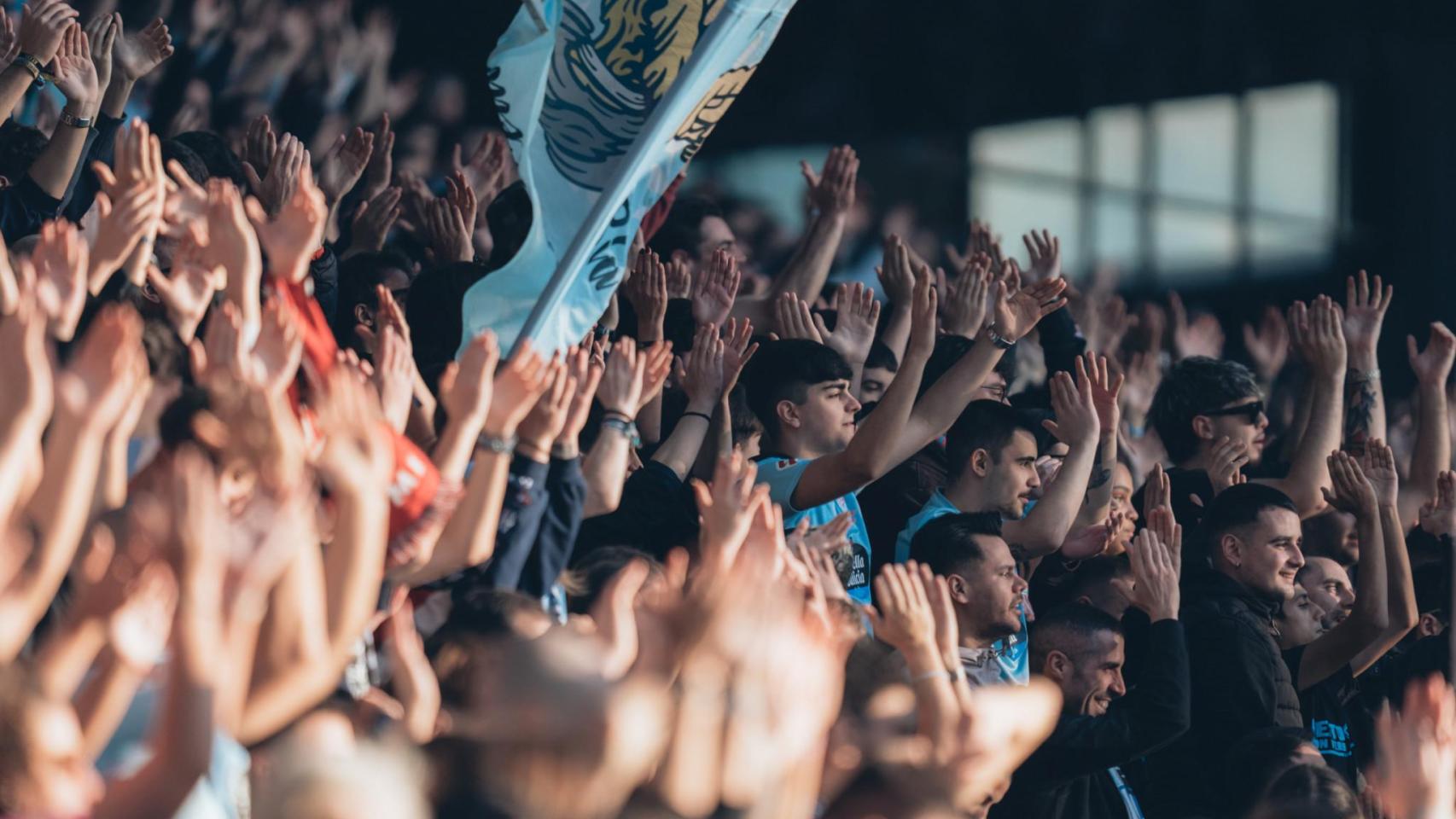 Grada de animación de Balaídos