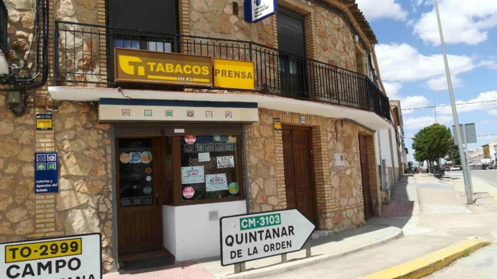 Punto de venta de Loterías y Apuestas del Estado en El Toboso (Toledo).
