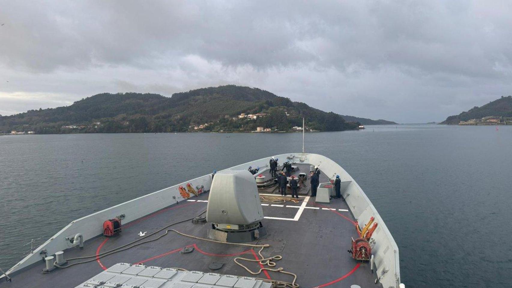 La fragata 'Almirante Juan de Borbón' zarpa de Ferrol