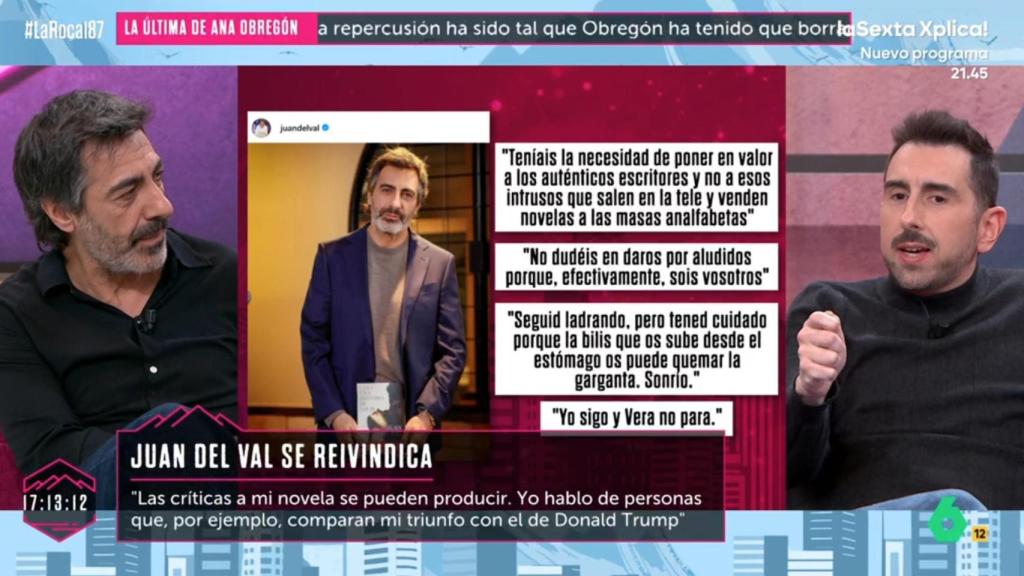 Juan del Val y Berni Barrachina en 'La Roca'.