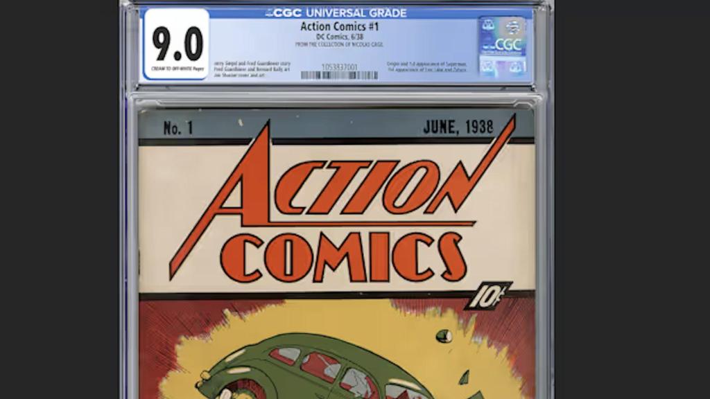 Imagen del cómic de Superman