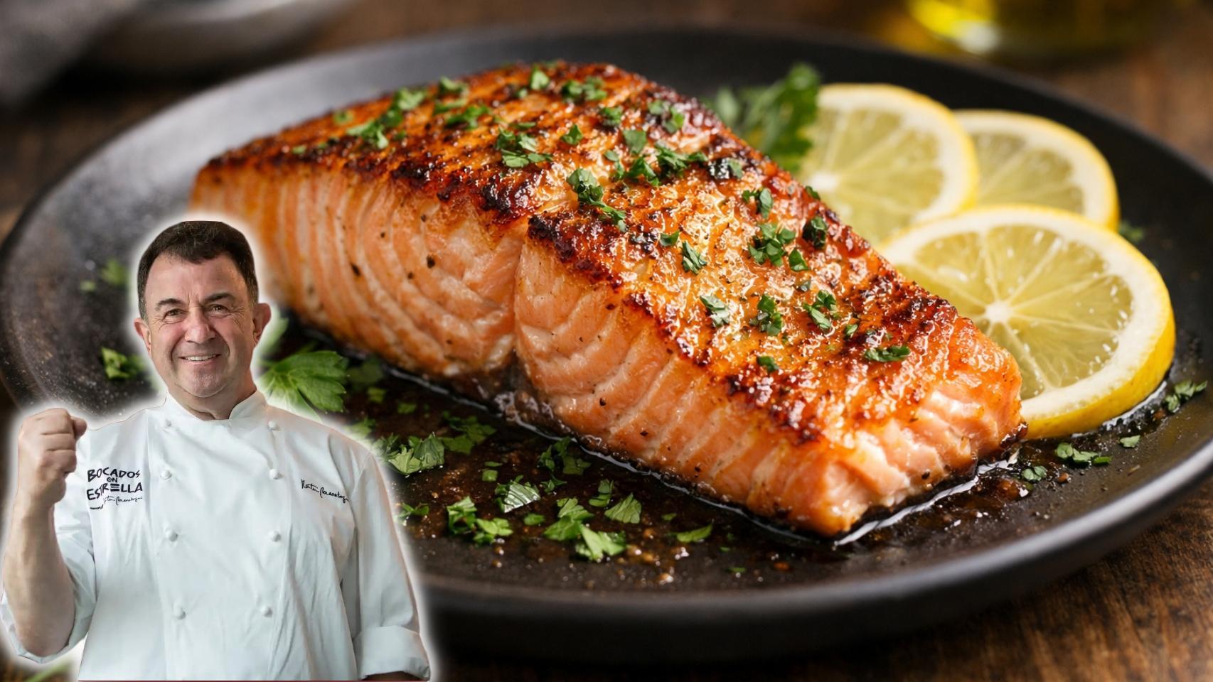 Martín Berasategui en un montaje de El Español