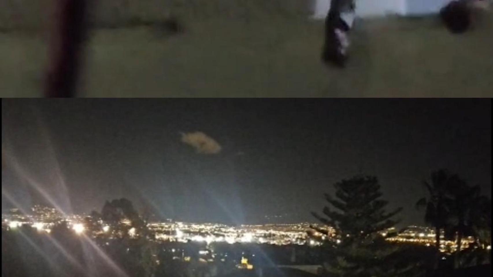 Imágenes de anoche.