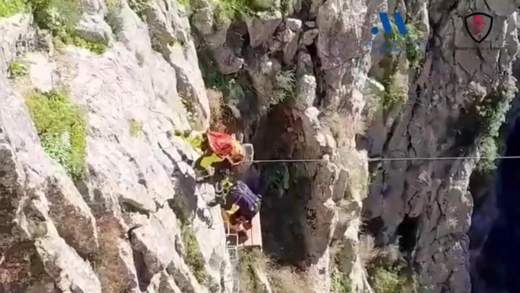 Una imagen del rescate.