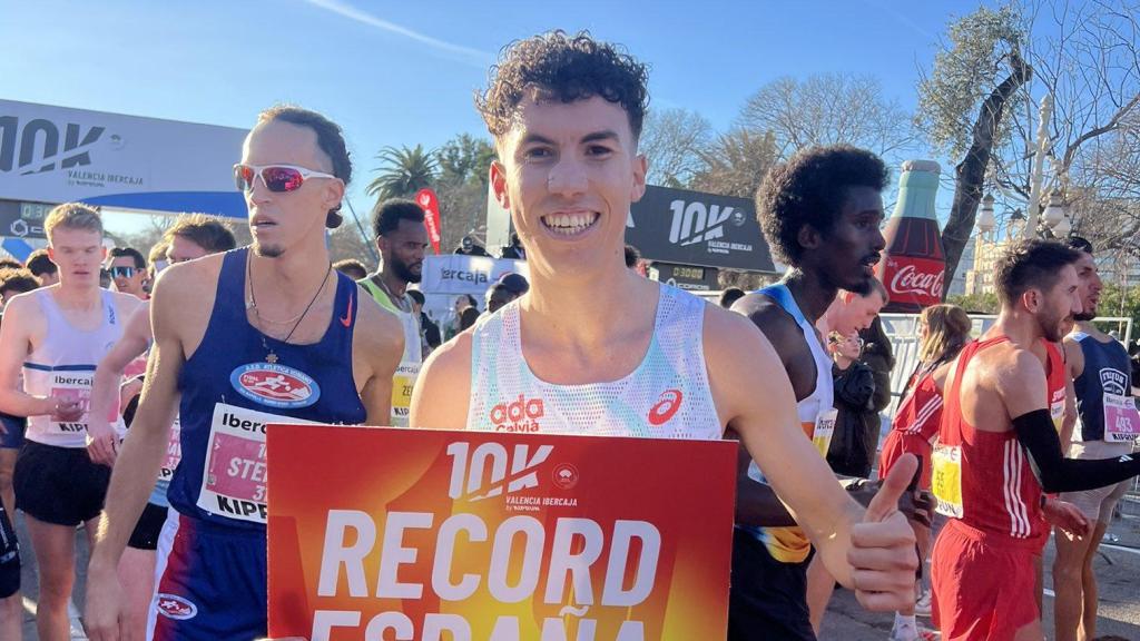 Said Mechaal, tras batir el récord de España de loa 10K en Valencia