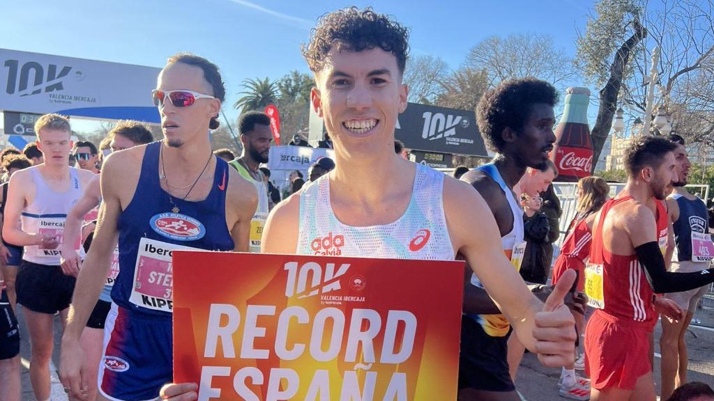 Said Mechaal, tras batir el récord de España de loa 10K en Valencia