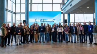 Participación del PP de Castilla-La Mancha en la Interparlamentaria del partido en La Coruña.