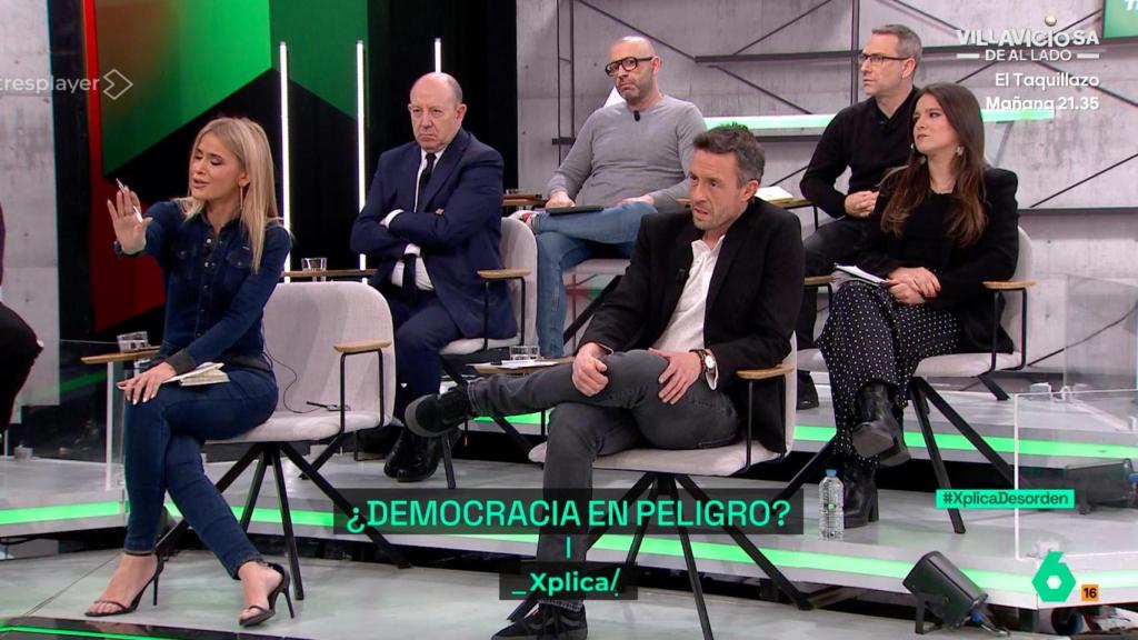 La bancada de Xplicadores en 'laSexta Xplica'.