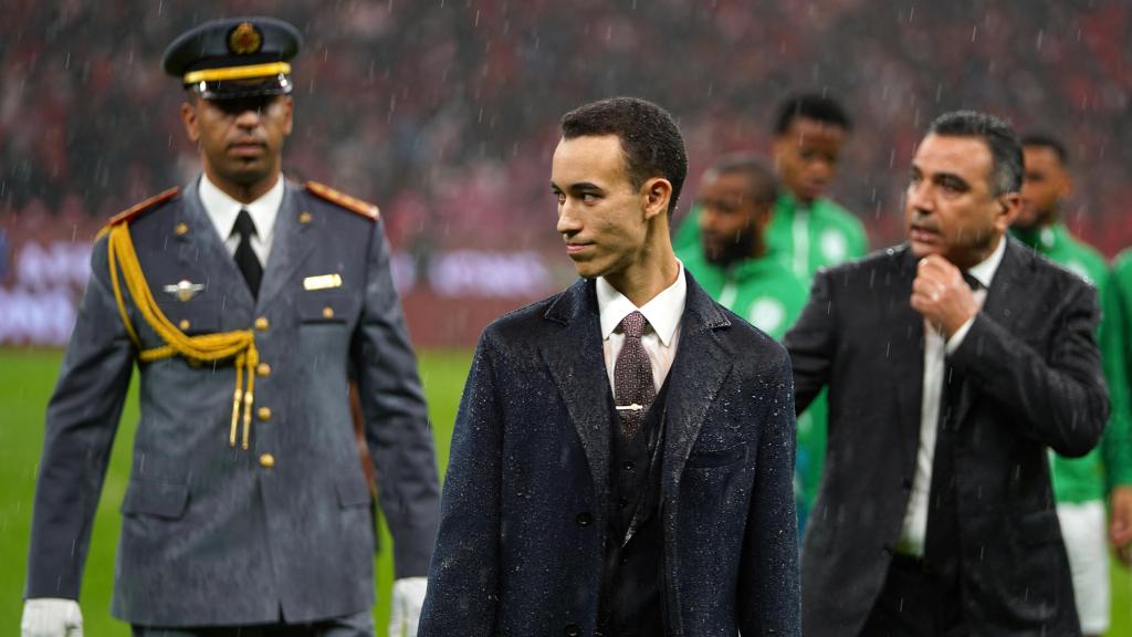 Herdeiro do trono marroquino Moulay Hassan na abertura da Taça Africana em Rabat.