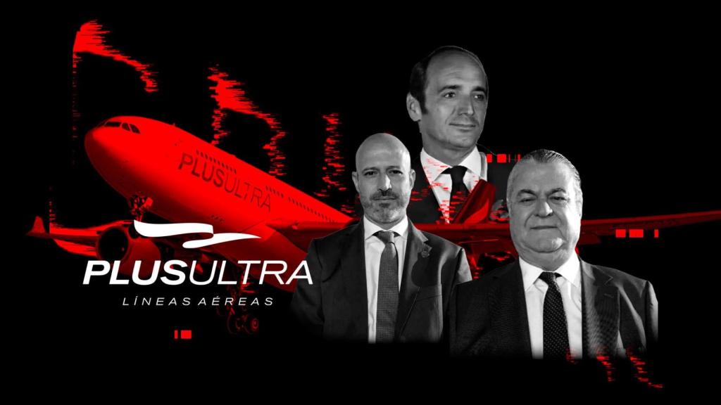 De izquierda a derecha: Roberto Roselli, Julio Martínez Martínez y Julio Martínez Sola, investigados en el 'caso Plus Ultra'.