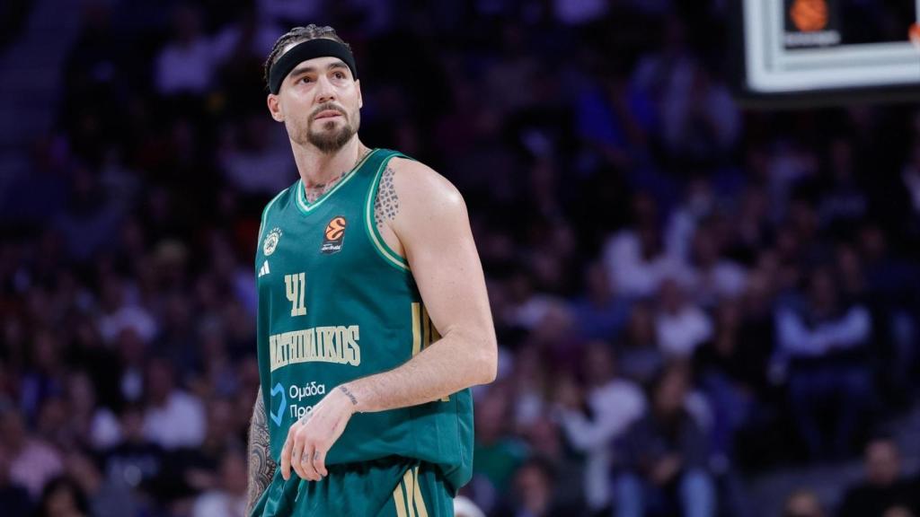 Juancho Hernangómez, en el partido de la Euroliga ante el Real Madrid.