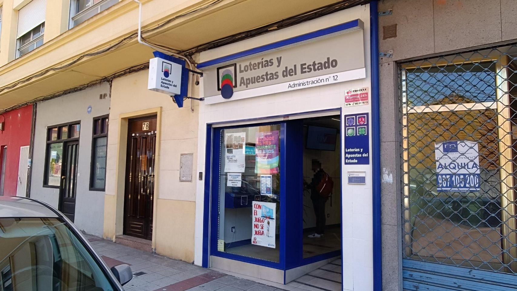 Administración de León que ha repartido un segundo premio del Gordo de la Primitiva.