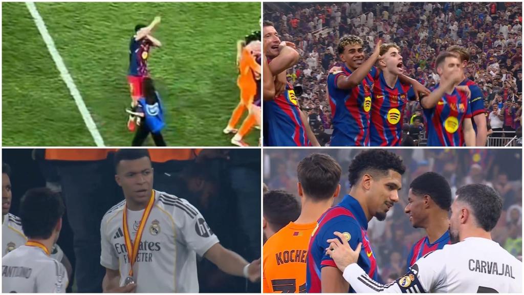 Las imágenes destacadas tras El Clásico de la final de la Supercopa de España
