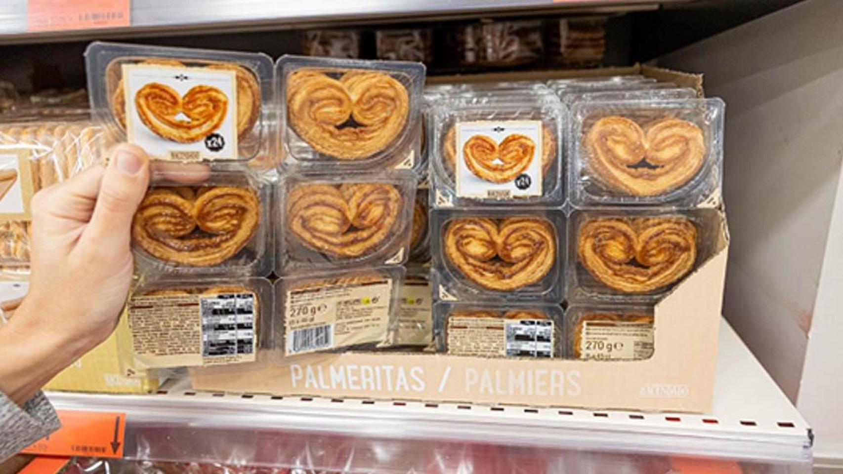 Los nuevos envases de las palmeritas de Mercadona.