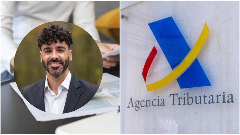 Montaje de Emilio Baena con el logo de la Agencia Tributaria.