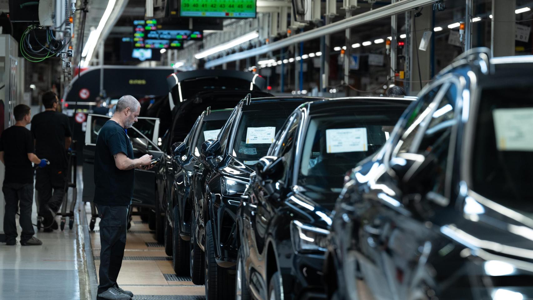 Línea de producción de la fábrica de Seat en Martorell