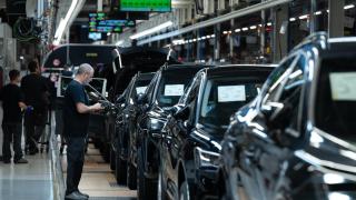 Línea de producción de la fábrica de Seat en Martorell