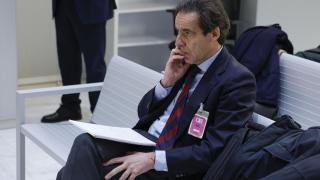 López Madrid, este lunes, en el banquillo de los acusados de la Audiencia Nacional.