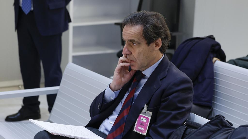 López Madrid, este lunes, en el banquillo de los acusados de la Audiencia Nacional.