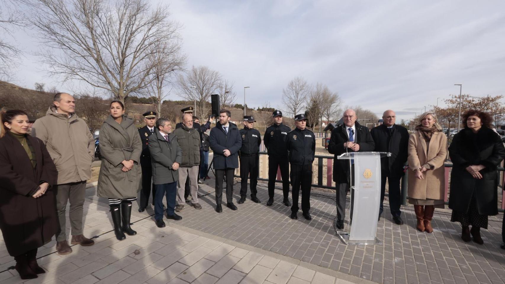 Imagen de la presentación del nuevo parque de la Policía Municipal.