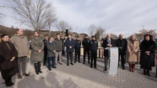 Imagen de la presentación del nuevo parque de la Policía Municipal.