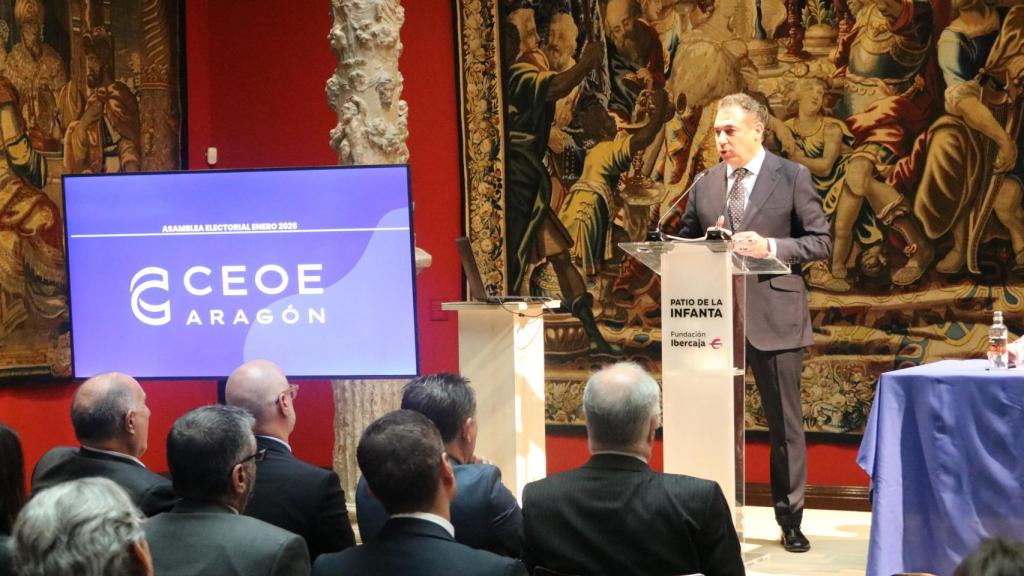 Benito Tesier, en la Asamblea Electoral de CEOE-Aragón