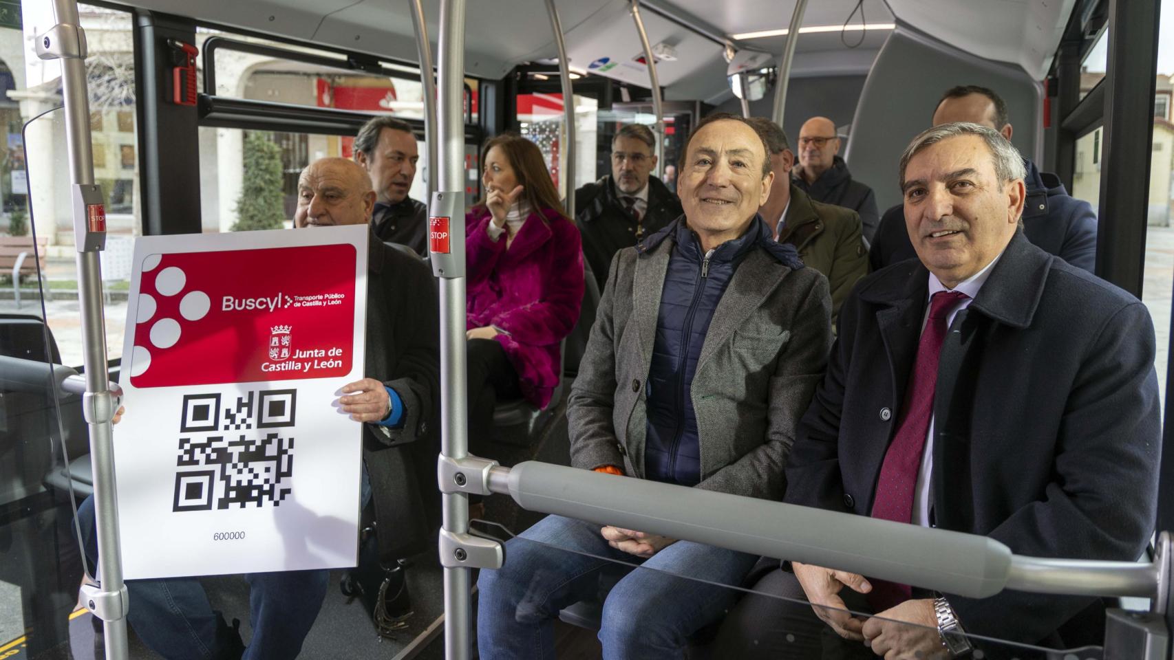El consejero de Movilidad y Transformación Digital, José Luis Sanz Merino, durante la presentación del balance de Buscyl, este lunes en Salamanca