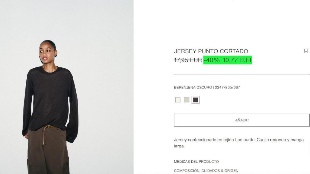 Jersey punto cortado. Ref. 0347/805/667