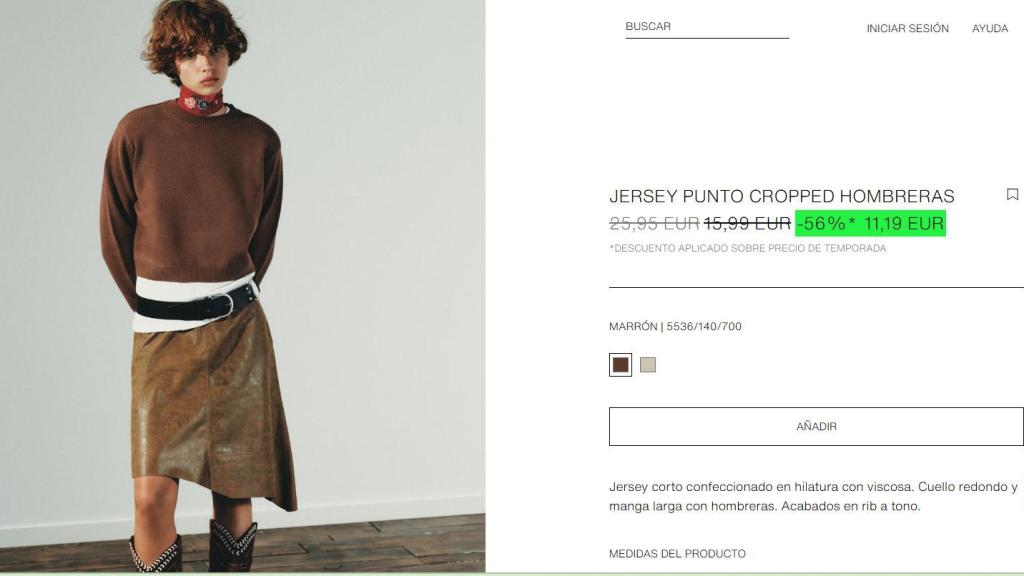 Jersey hombreras. Ref. 5536/140/700