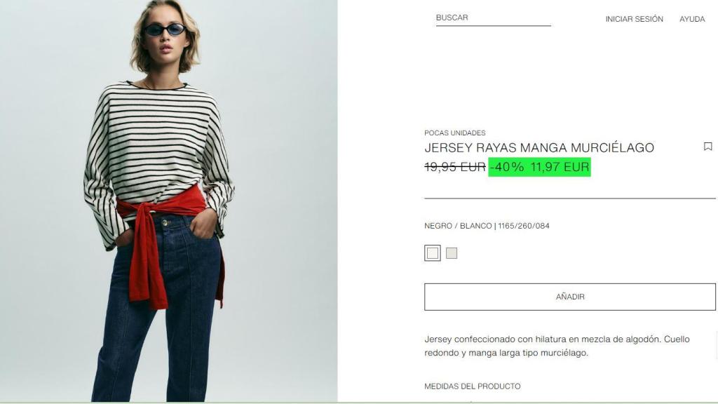 Jersey rayas. ref. 1165/260/084