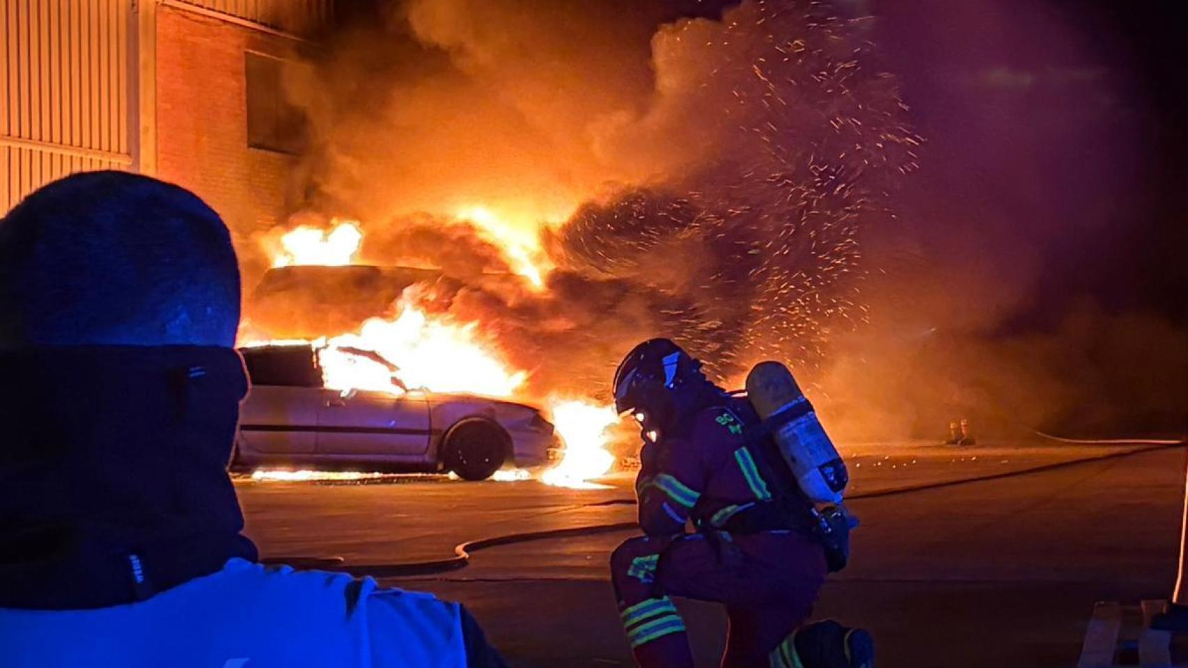 Intervención realizada esta noche por Policía Local y Bomberos.