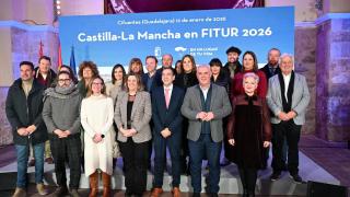 Presentación del estand de Castilla-La Mancha para FITUR 2026.