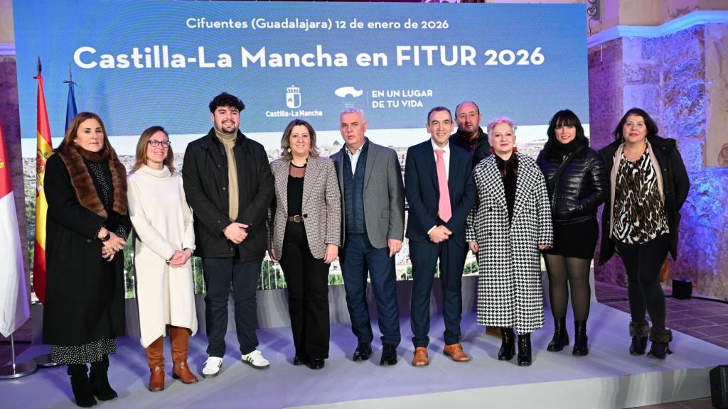 Presentación del estand de Castilla-La Mancha para FITUR 2026.