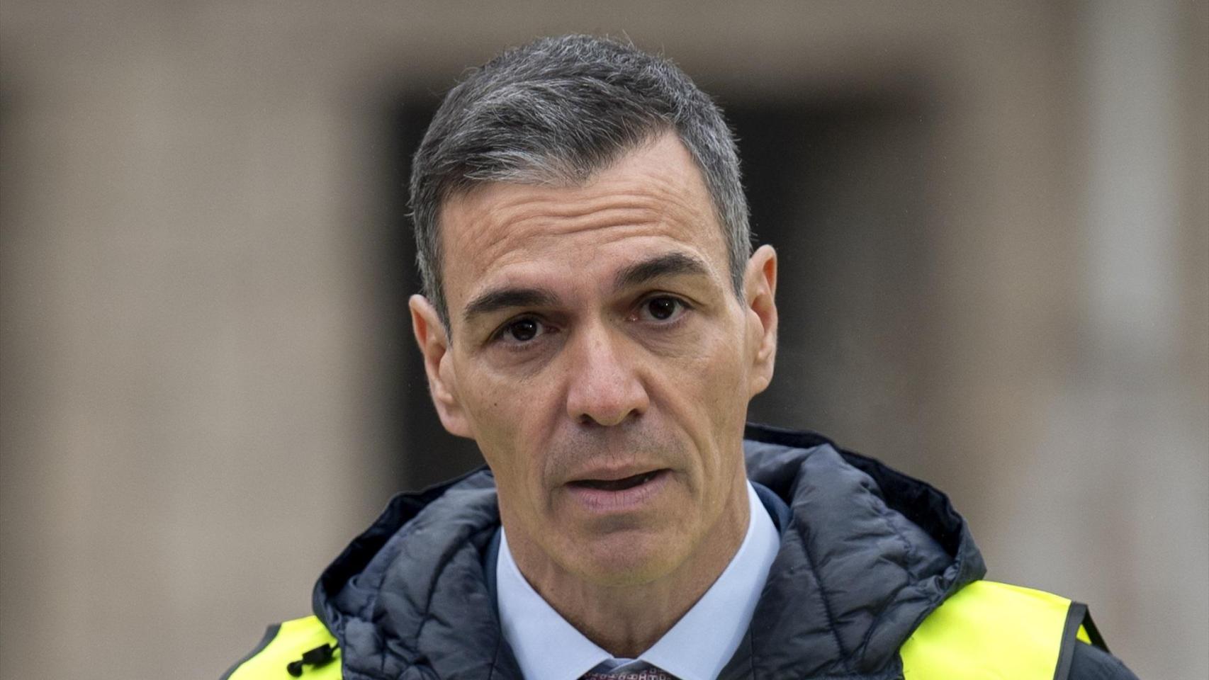 El presidente del Gobierno, Pedro Sánchez, este lunes.