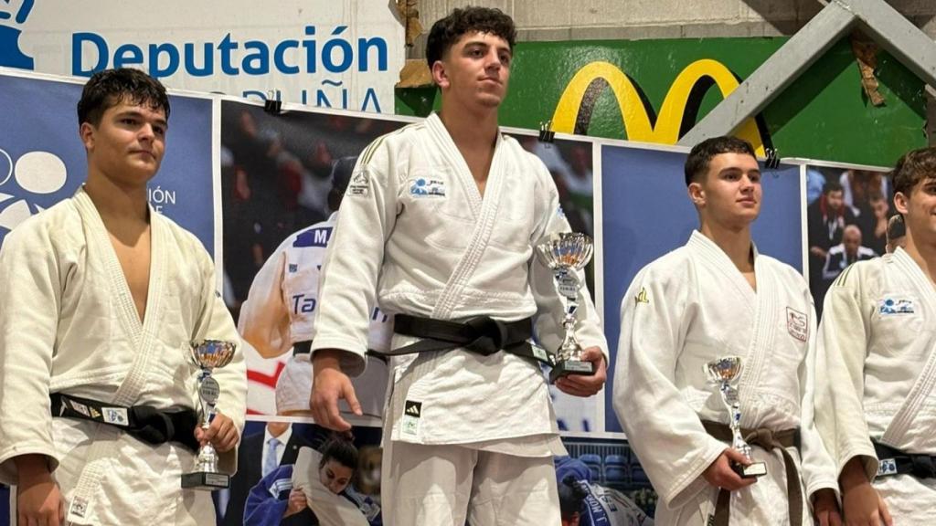 Mario Tenreiro en el podio.