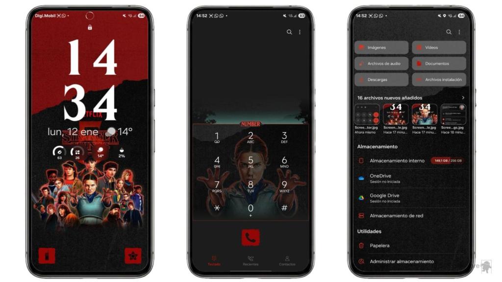 Tema para móviles Samsung de Stranger Things 5