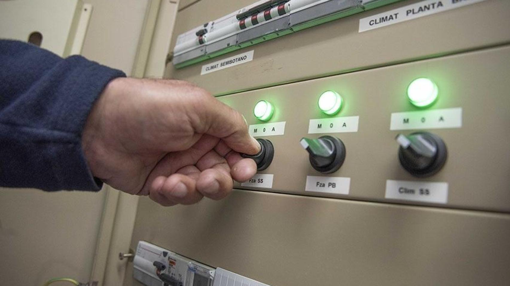 Una subestación en imagen de archivo.