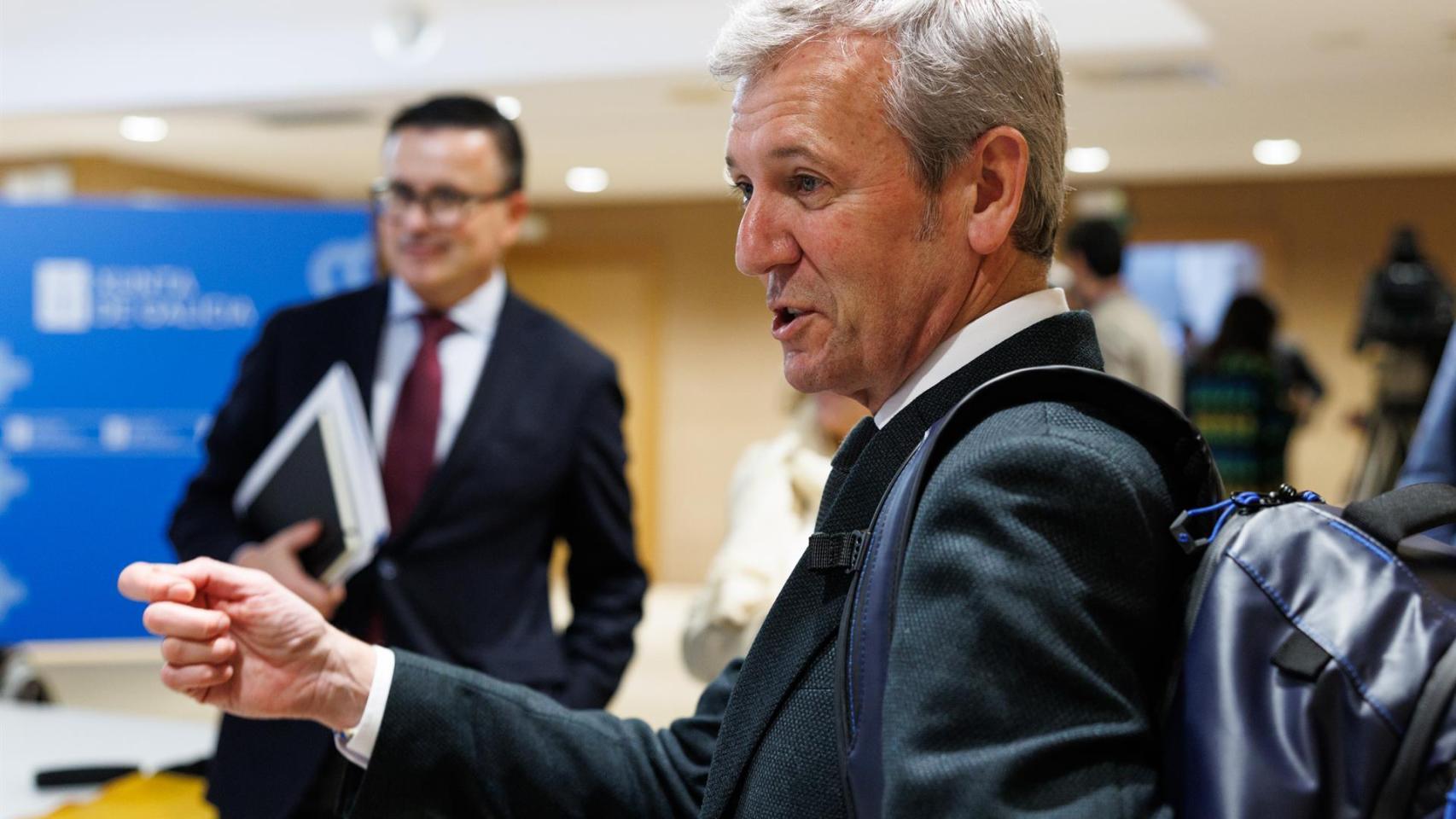 Rueda, al término del Consello de la Xunta.