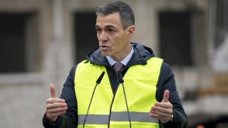 Pedro Sánchez, este lunes en Madrid.