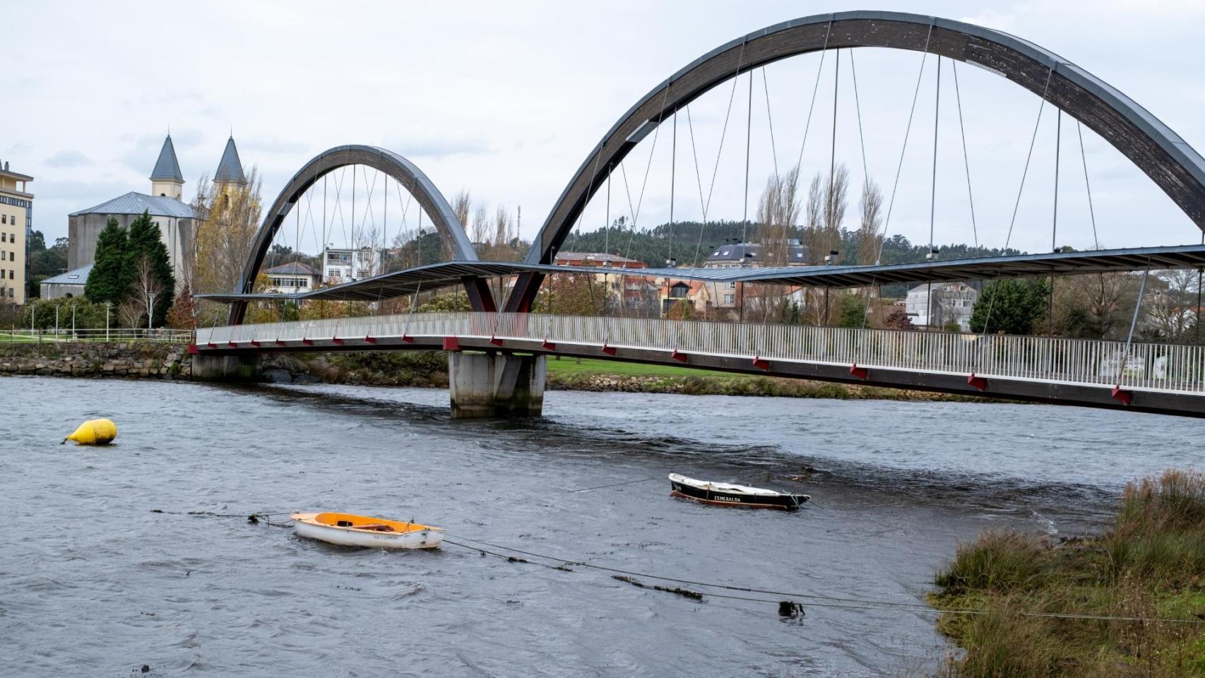 Puente peatonal de Xubia, en Narón