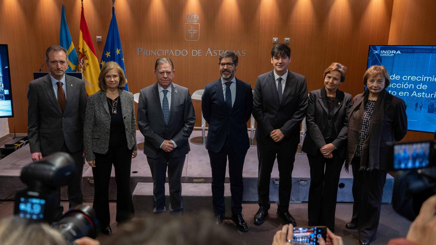 Presentación del 'Plan de crecimiento y atracción de talento de Indra Group en el Principado de Asturias'