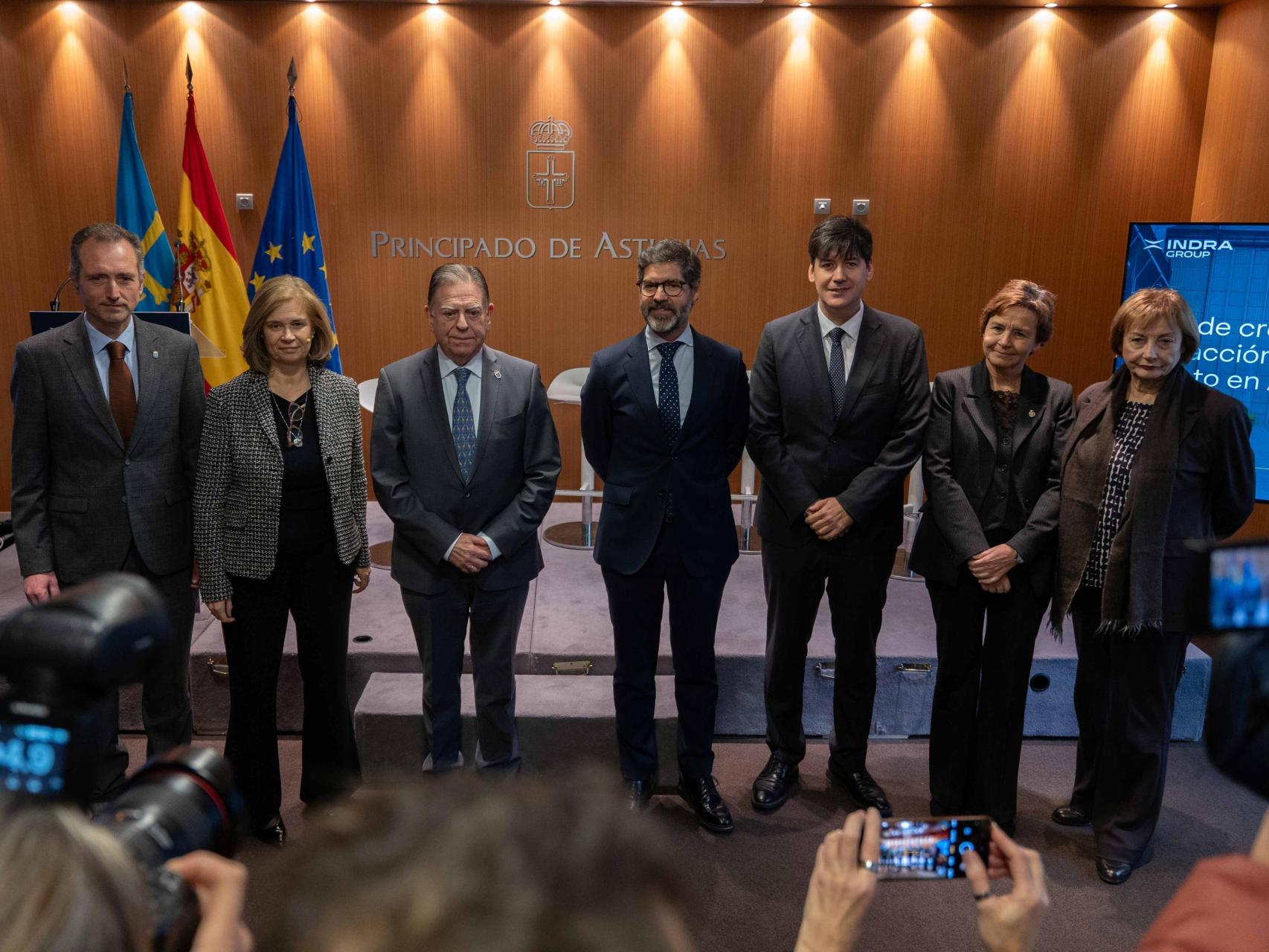 Presentación del 'Plan de crecimiento y atracción de talento de Indra Group en el Principado de Asturias'