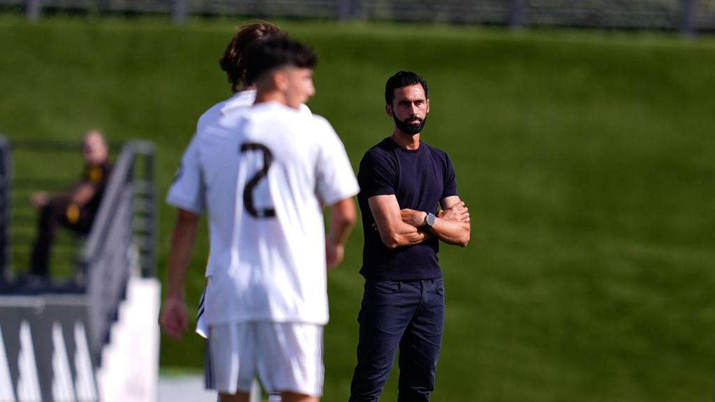 Álvaro Arbeloa, durante el partido de pretemporada ente el Castilla y el Andorra.