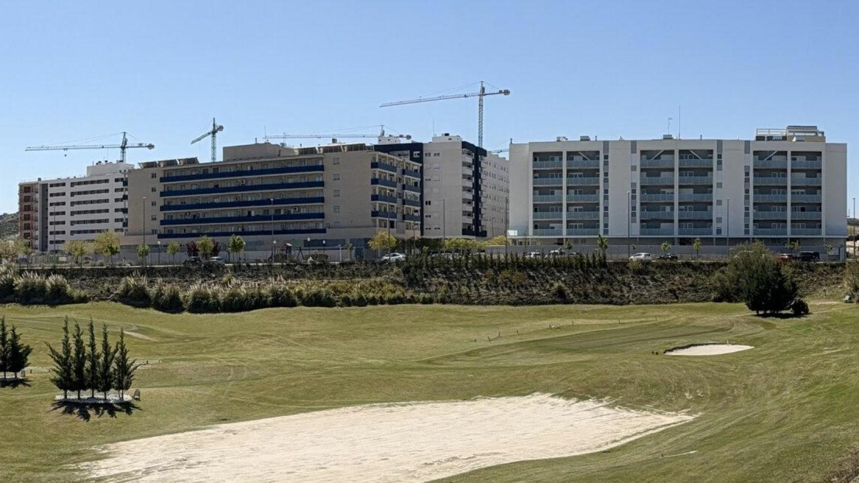 Construcción de viviendas en Zaragoza.