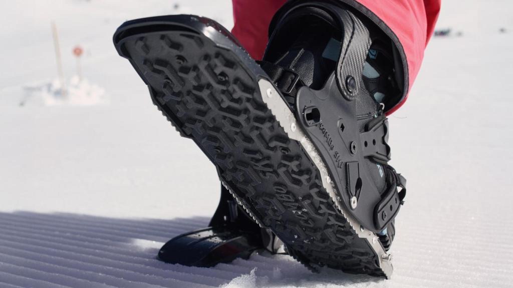 Uno de los lados de las botas.