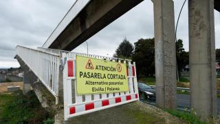 Pasarela de Coca-Cola cortada por obras