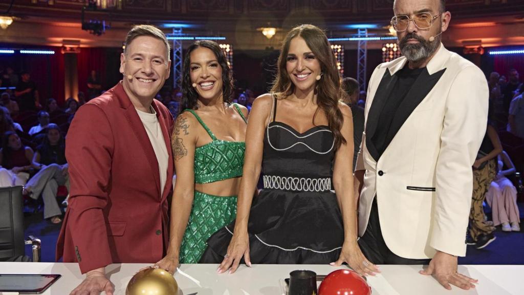 Carlos Latre, Lorena Castella, Paula Echevarría y Risto Mejide, el jurado de 'Got Talent'.