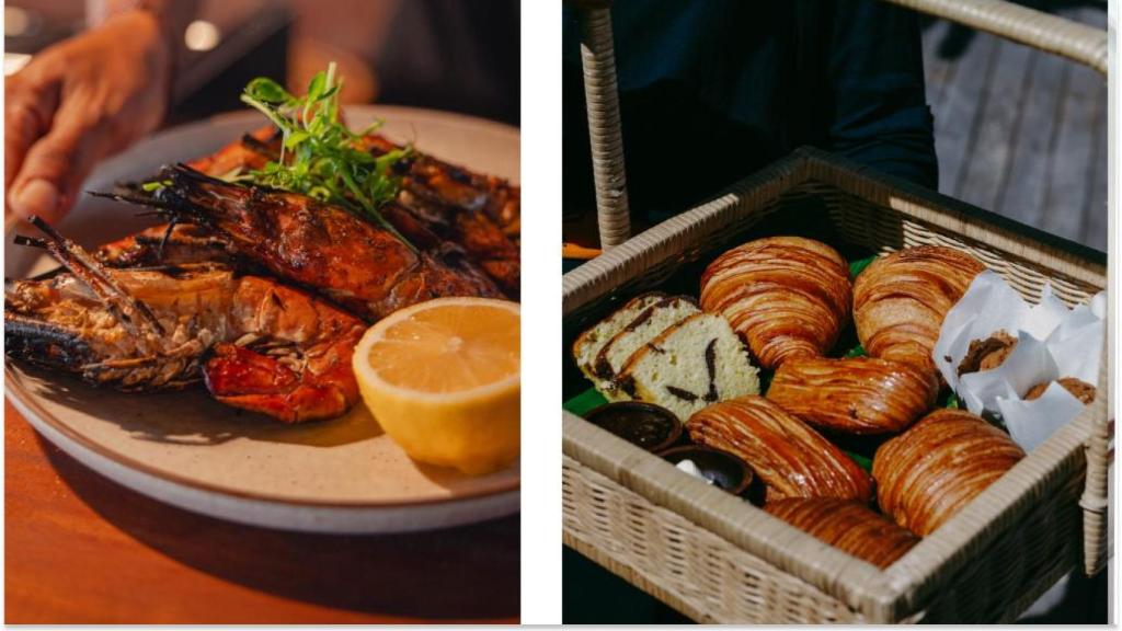 El marisco es siempre fresco y la repostería casera.