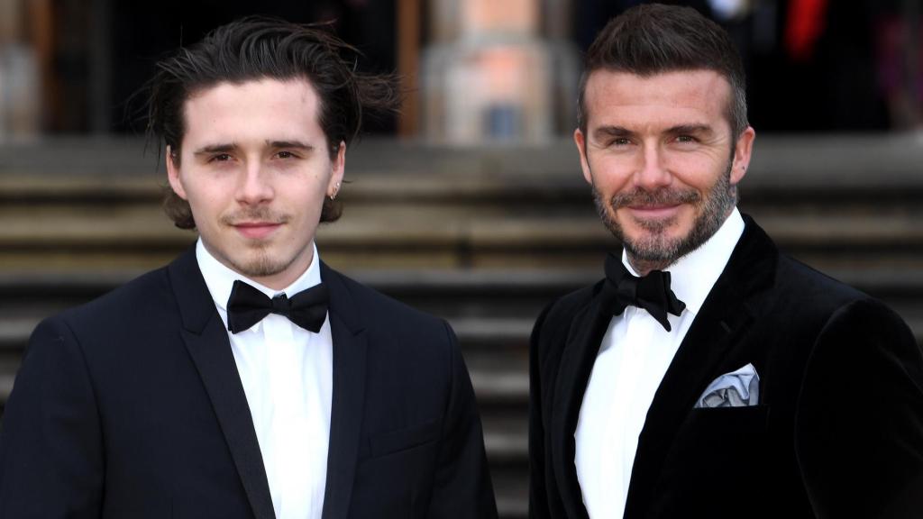 Brooklyn y David Beckham en una imagen de 2019.