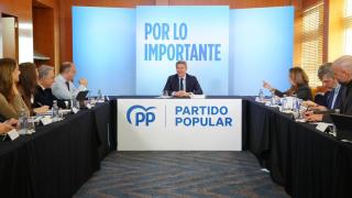 Alberto Núñez Feijóo preside el Comité de Dirección del PP en Barcelona.